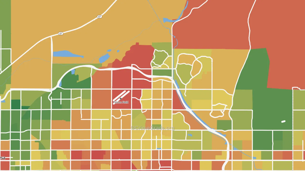 85215, AZ Map of Drug-Related Crime Rates