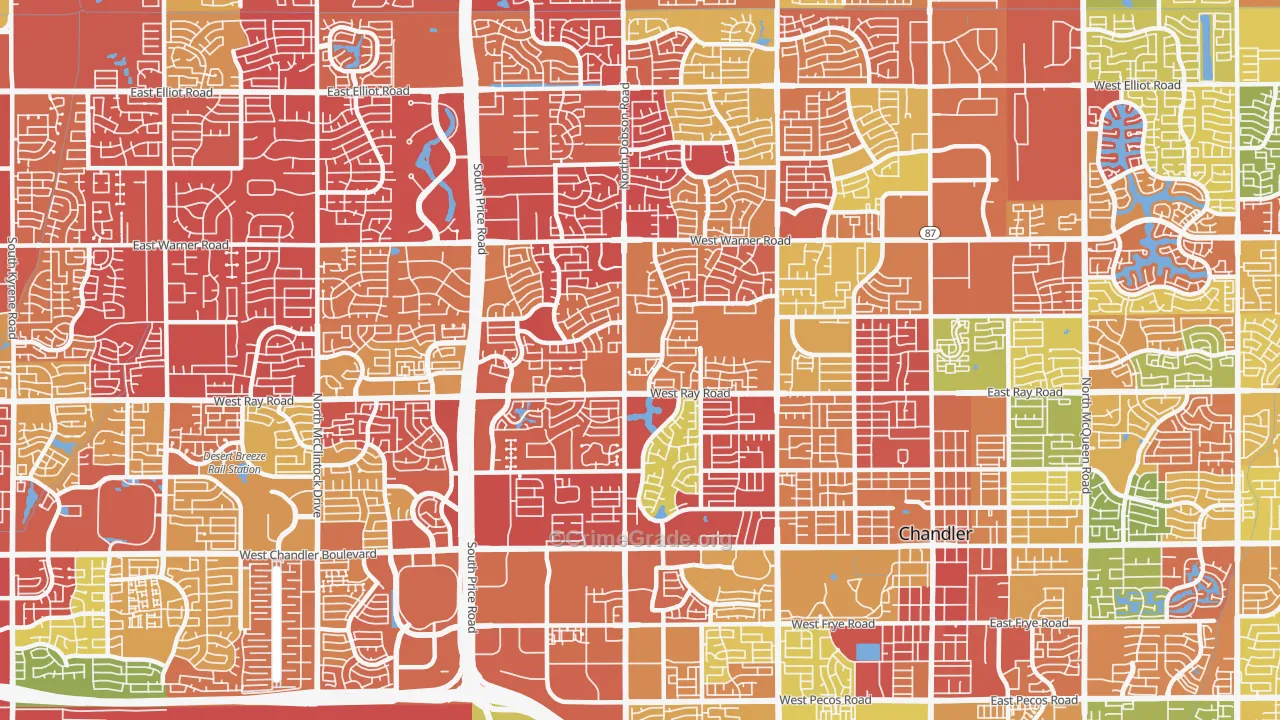 85224, AZ Map of Drug-Related Crime Rates