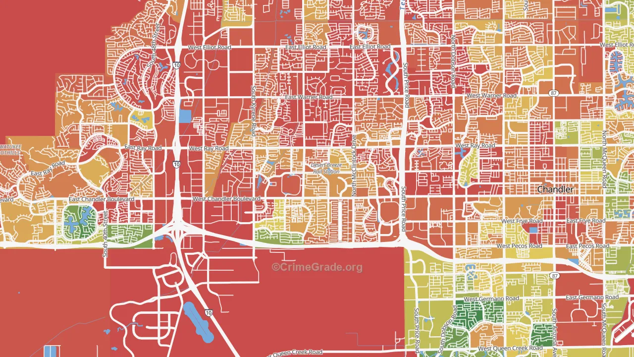 85226, AZ Map of Drug-Related Crime Rates