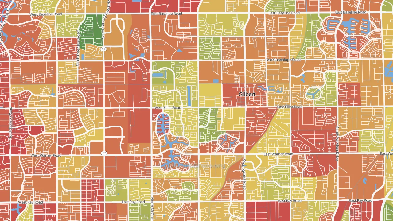 85233, AZ Map of Drug-Related Crime Rates