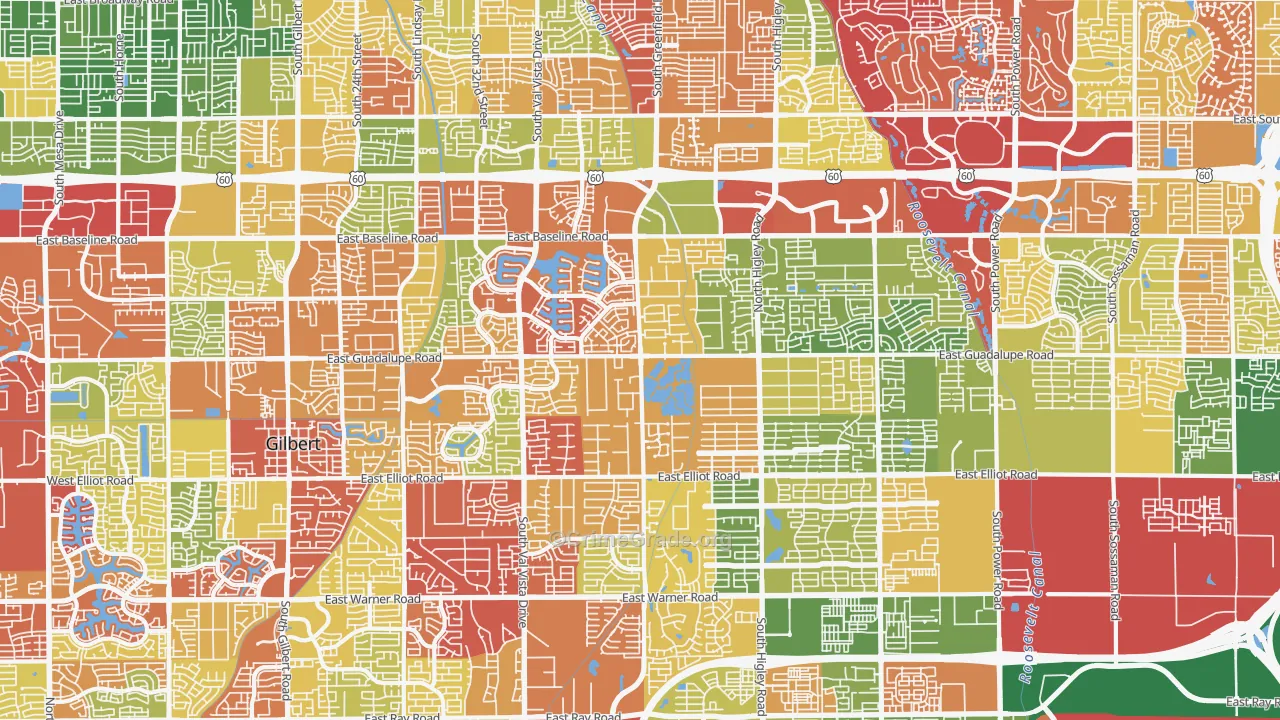 85234, AZ Map of Drug-Related Crime Rates