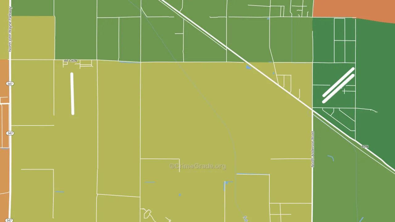 85239, AZ Map of Drug-Related Crime Rates