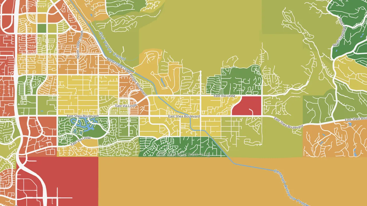 85259, AZ Map of Drug-Related Crime Rates