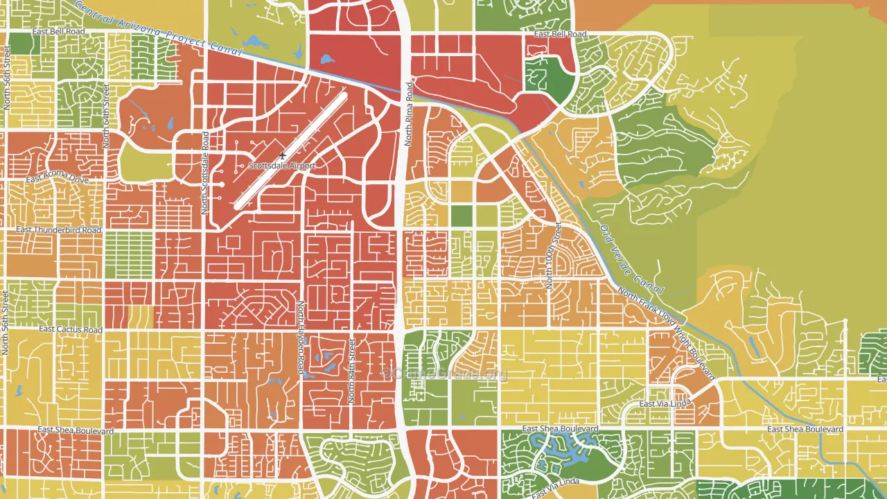 85260, AZ Map of Drug-Related Crime Rates