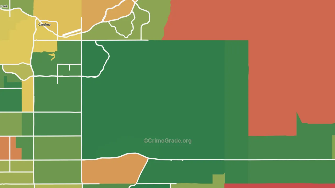 85262, AZ Map of Drug-Related Crime Rates