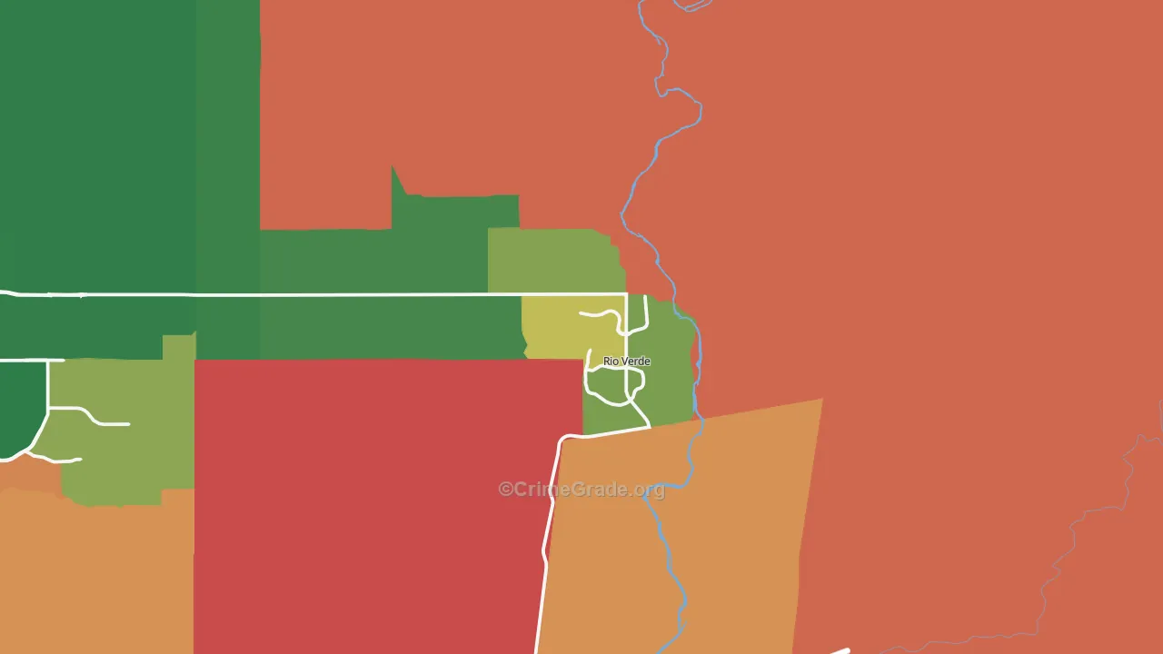 85263, AZ Map of Drug-Related Crime Rates