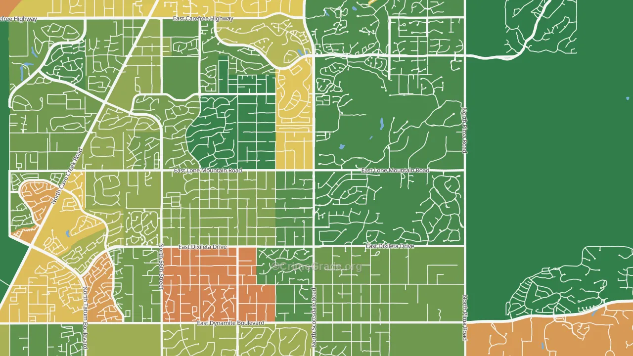 85266, AZ Map of Drug-Related Crime Rates