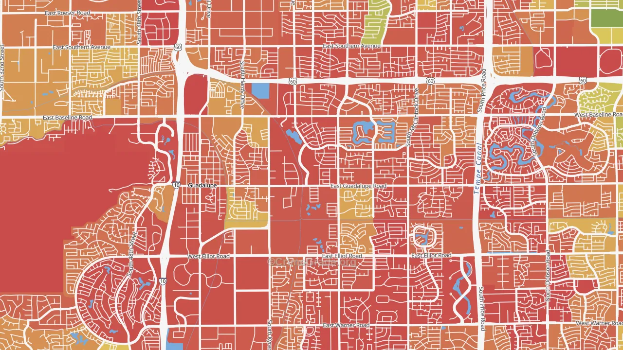 85283, AZ Map of Drug-Related Crime Rates