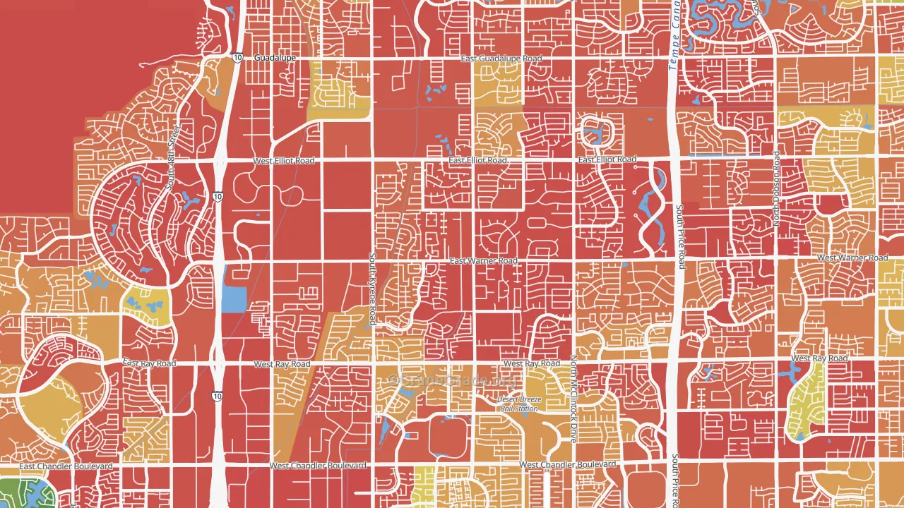 85284, AZ Map of Drug-Related Crime Rates