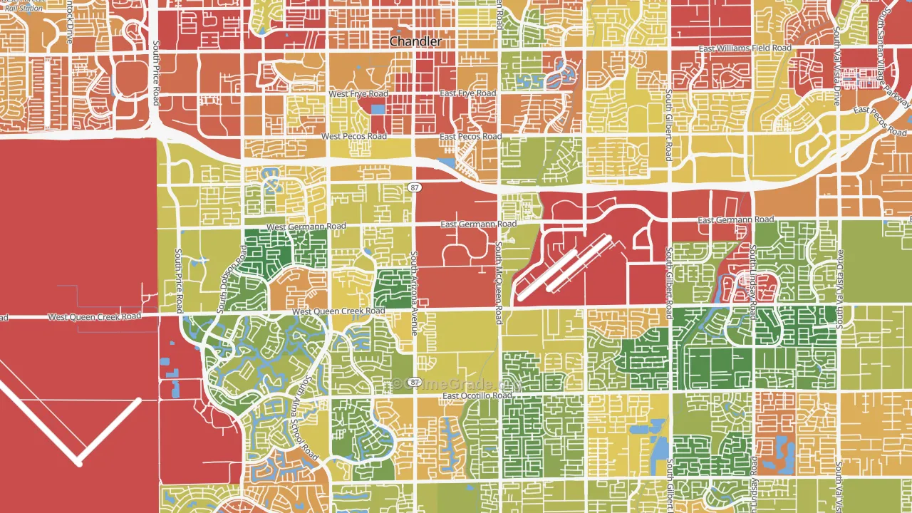 85286, AZ Map of Drug-Related Crime Rates