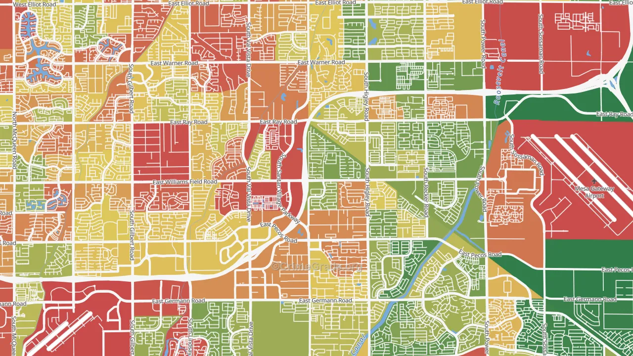 85295, AZ Map of Drug-Related Crime Rates