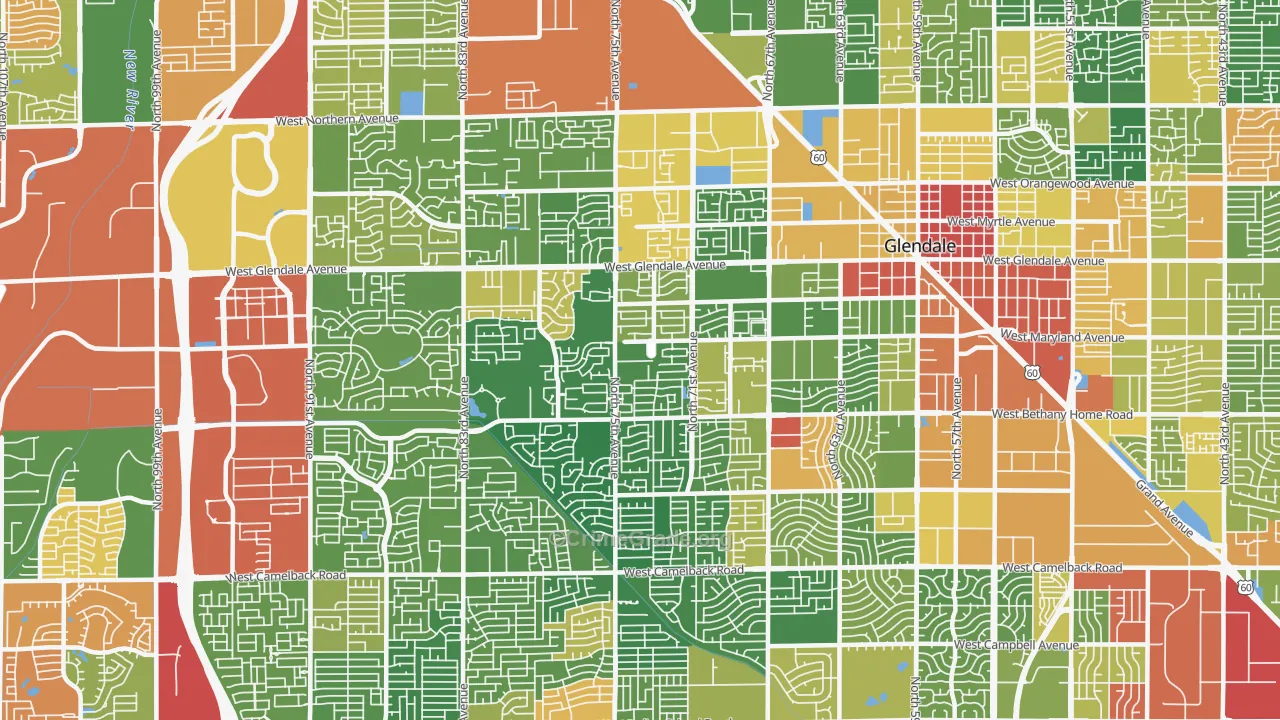 85303, AZ Map of Drug-Related Crime Rates