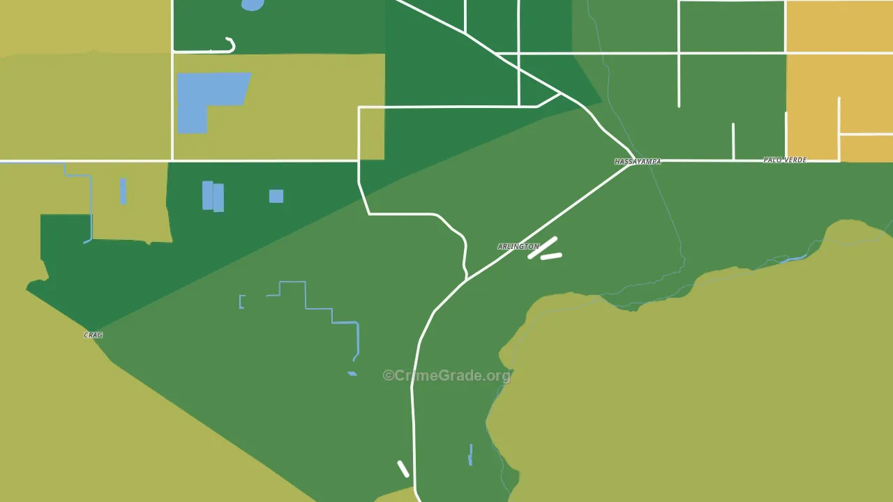 85322, AZ Map of Drug-Related Crime Rates