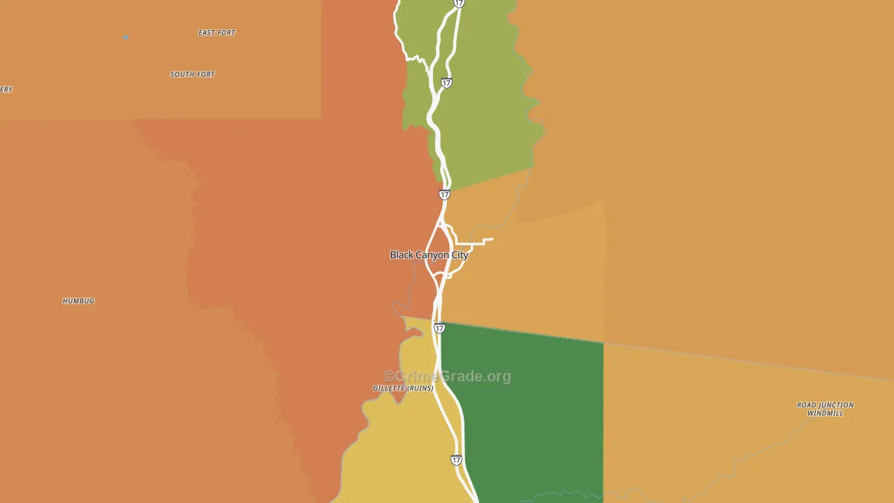 85324, AZ Map of Drug-Related Crime Rates