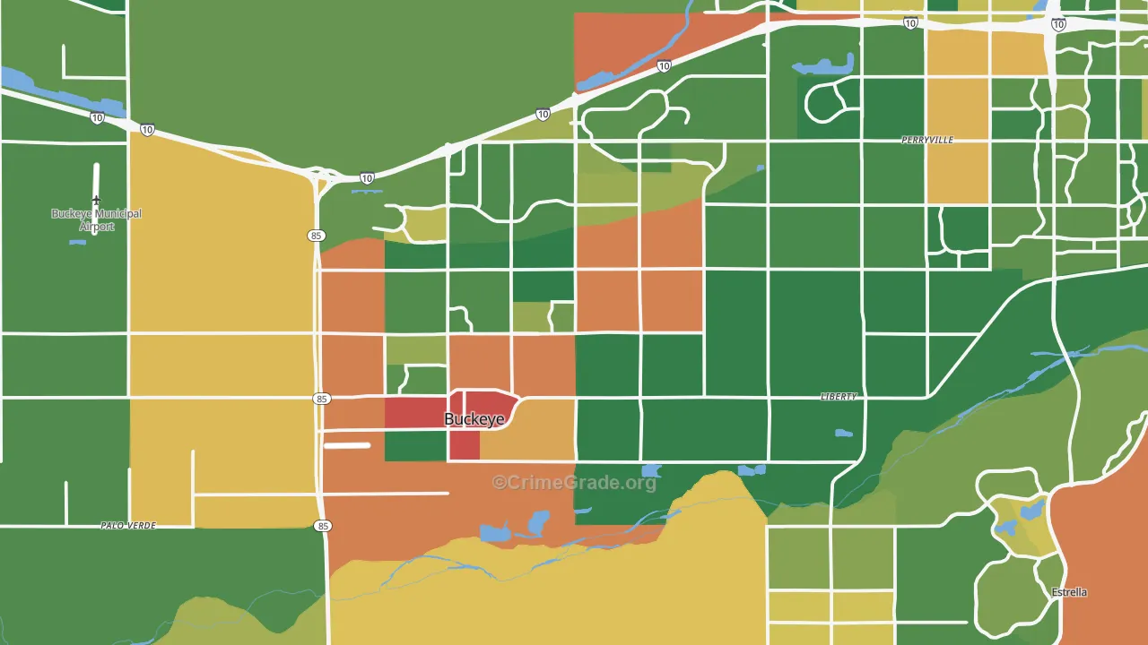 85326, AZ Map of Drug-Related Crime Rates