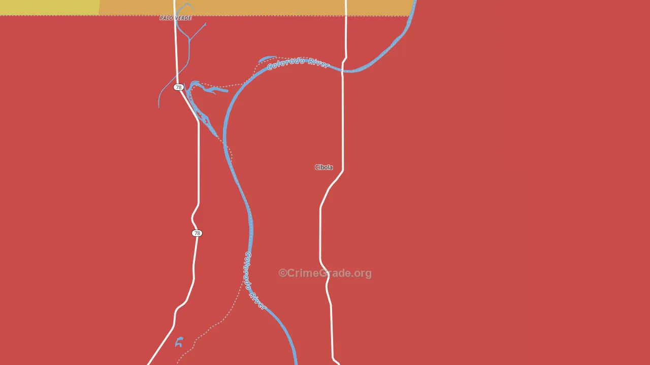 85328, AZ Map of Drug-Related Crime Rates