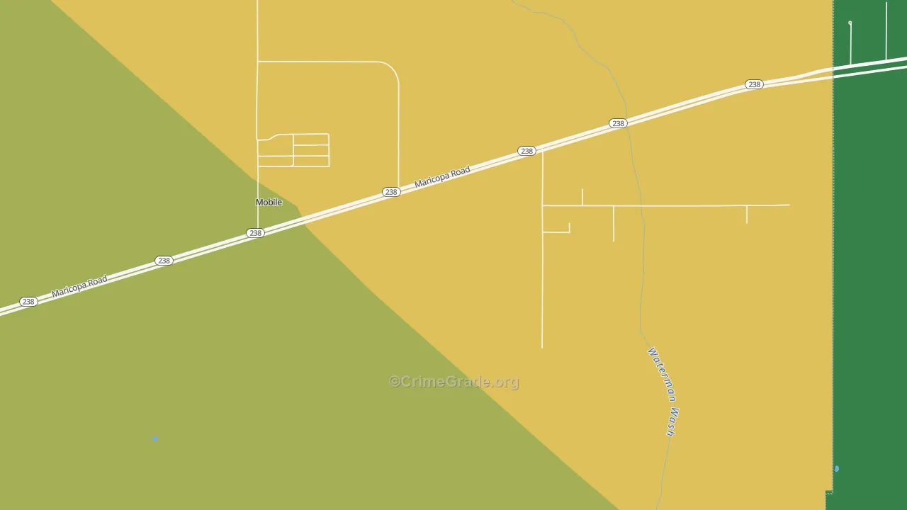 85329, AZ Map of Drug-Related Crime Rates
