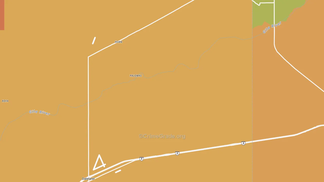 85333, AZ Map of Drug-Related Crime Rates