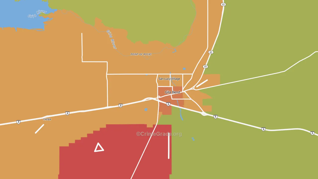 85337, AZ Map of Drug-Related Crime Rates