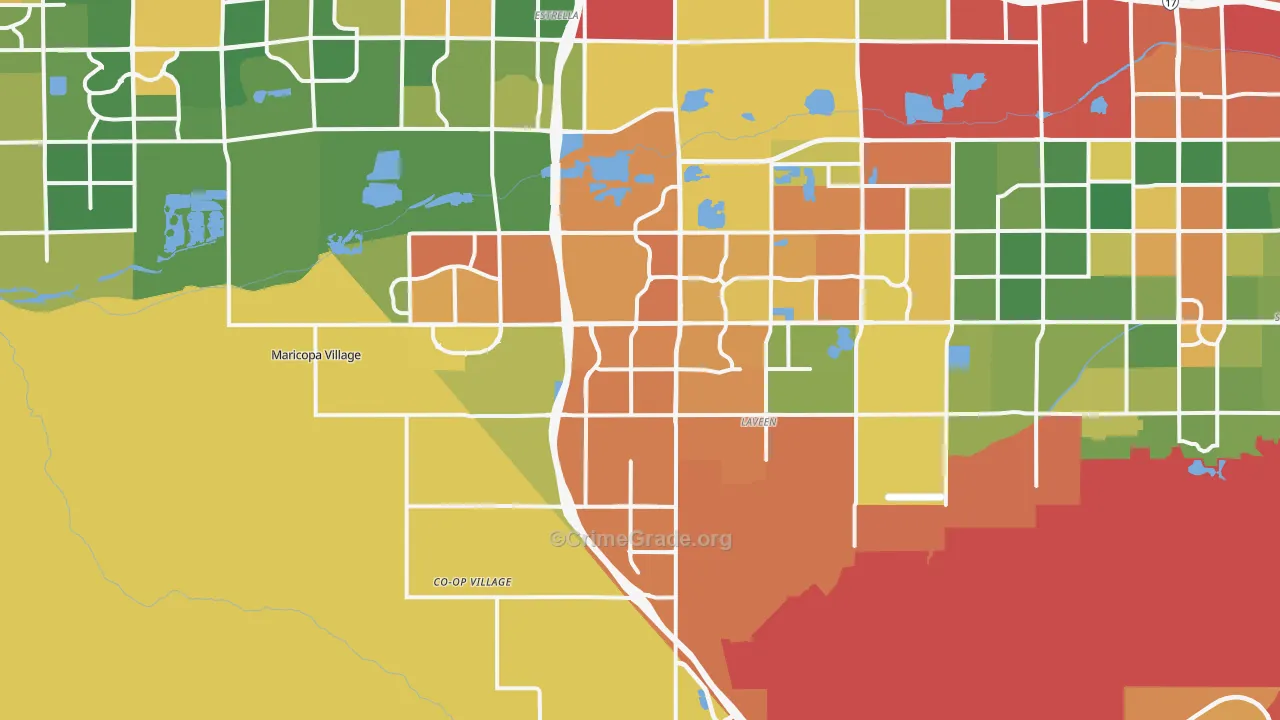 85339, AZ Map of Drug-Related Crime Rates