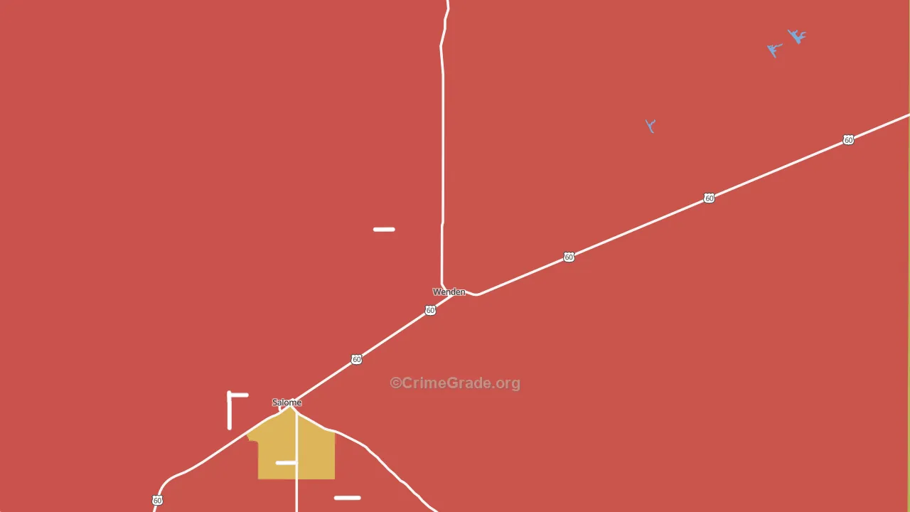 85357, AZ Map of Drug-Related Crime Rates
