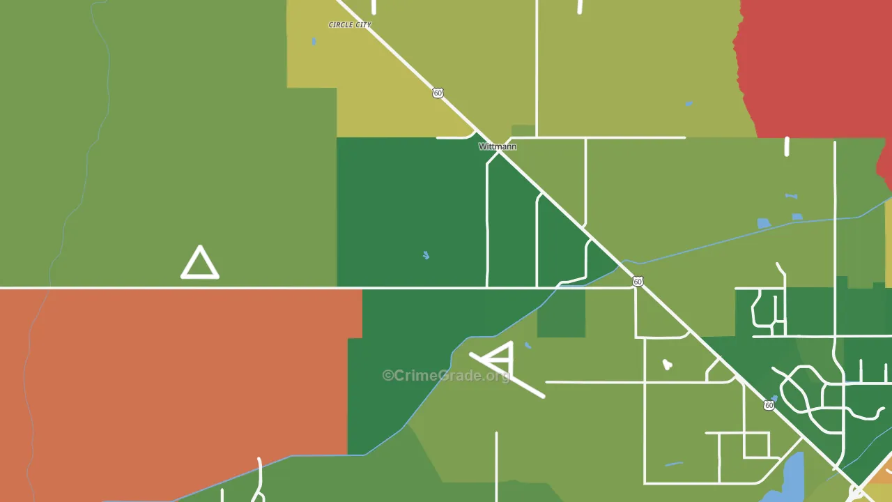 85361, AZ Map of Drug-Related Crime Rates