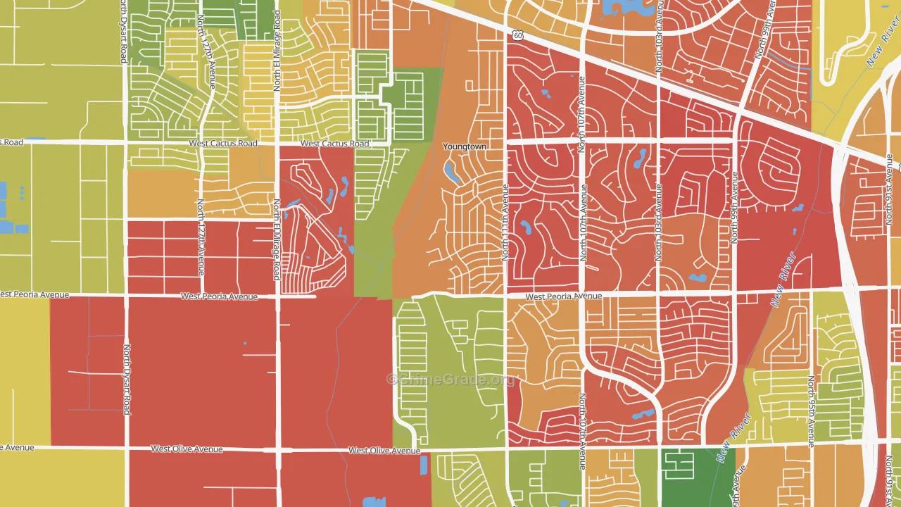 85363, AZ Map of Drug-Related Crime Rates