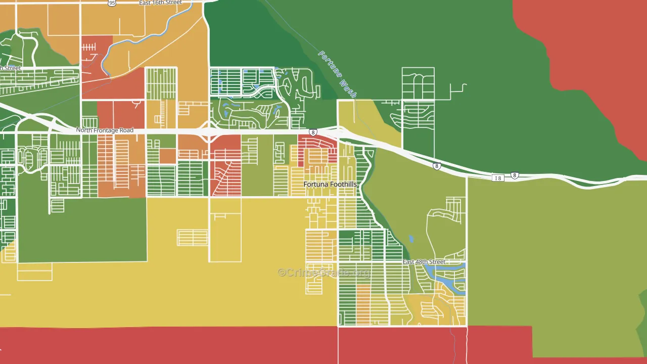 85367, AZ Map of Drug-Related Crime Rates