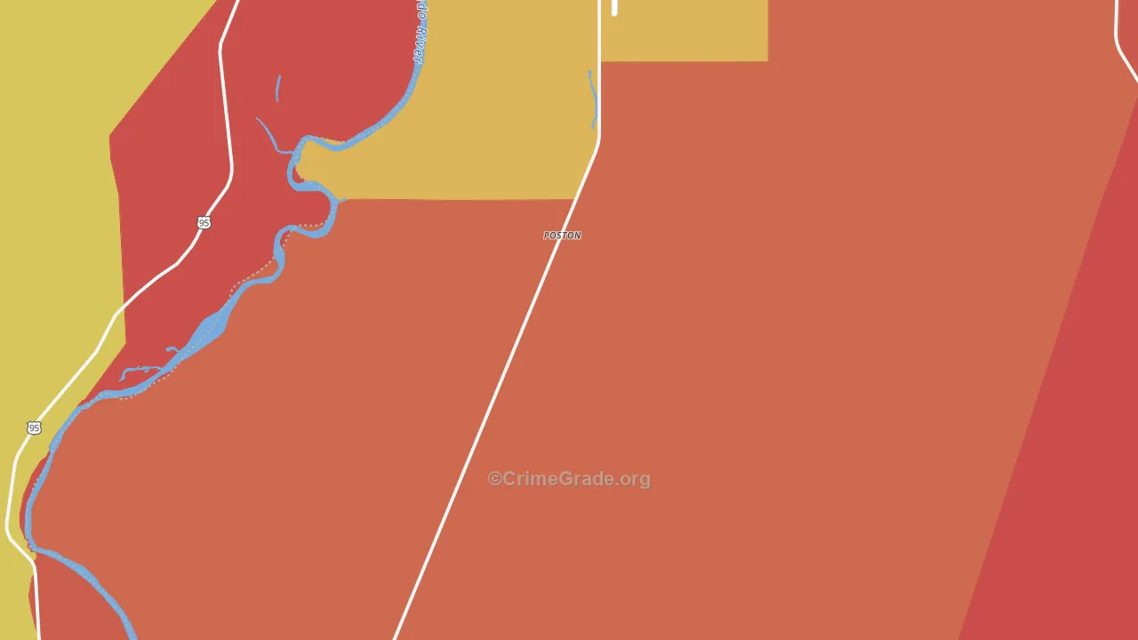 85371, AZ Map of Drug-Related Crime Rates