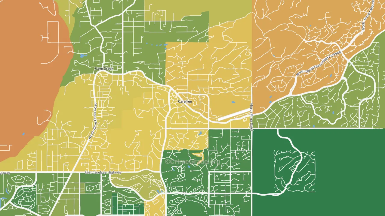 85377, AZ Map of Drug-Related Crime Rates
