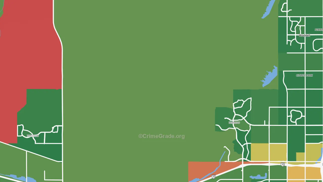 85396, AZ Map of Drug-Related Crime Rates