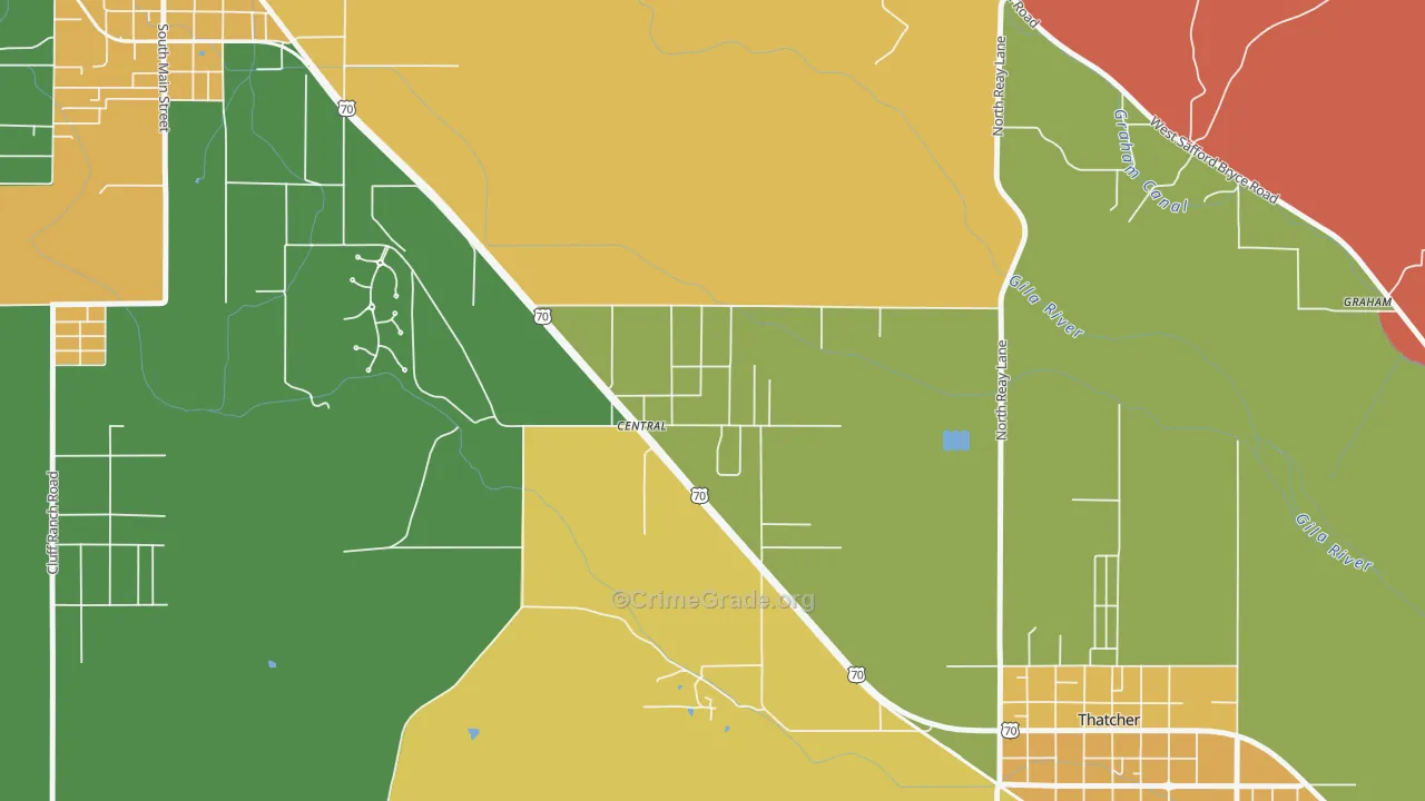 85531, AZ Map of Drug-Related Crime Rates