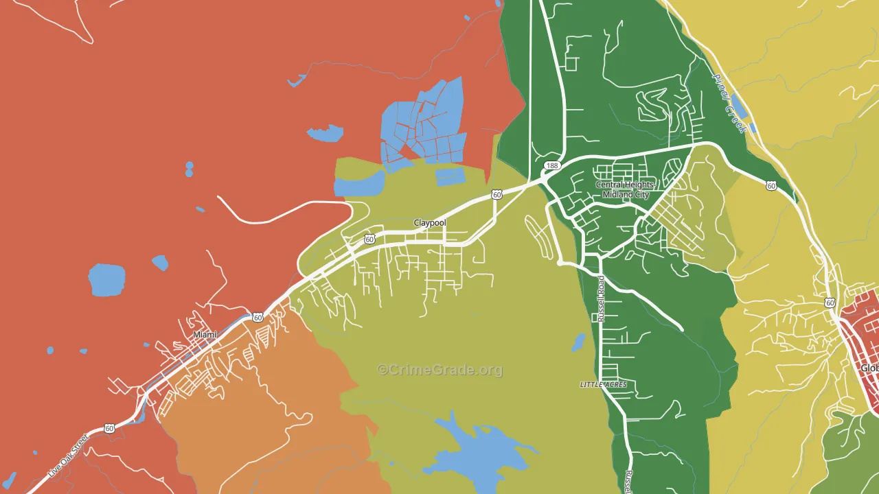 85532, AZ Map of Drug-Related Crime Rates