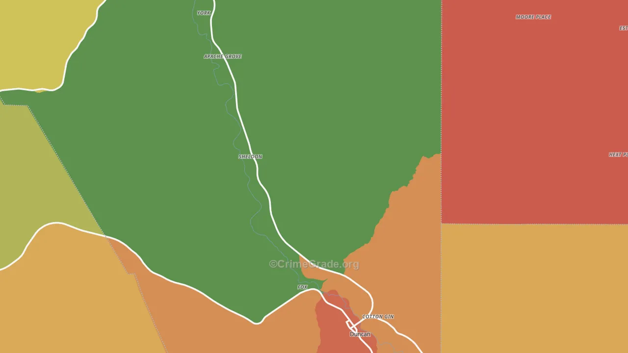85534, AZ Map of Drug-Related Crime Rates