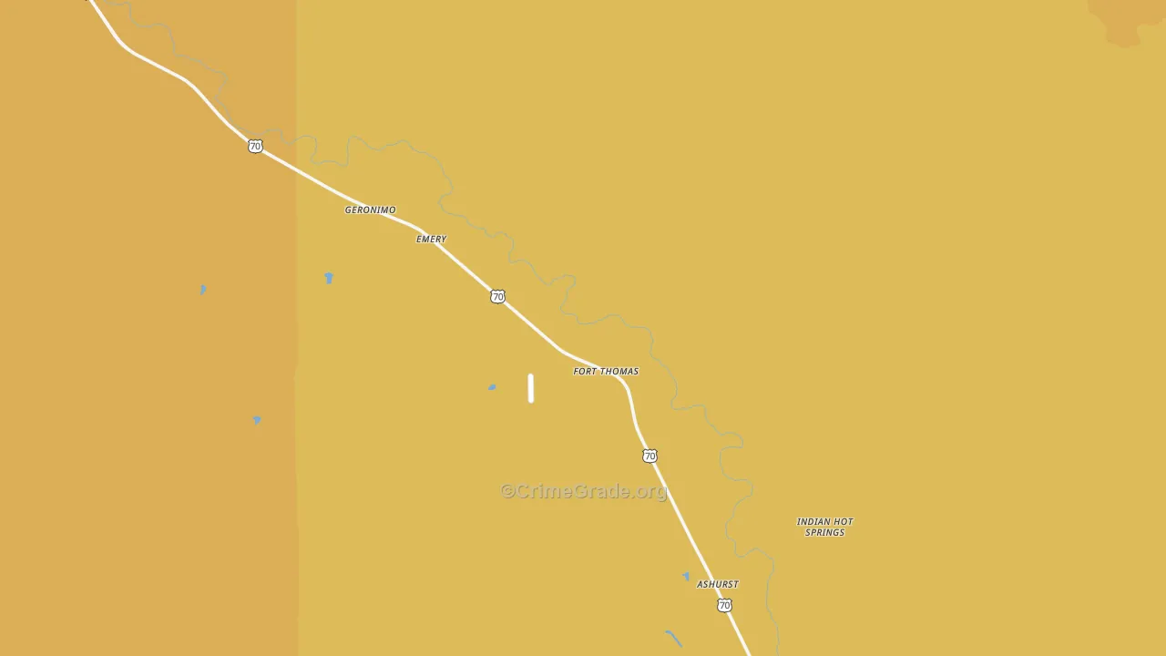 85536, AZ Map of Drug-Related Crime Rates