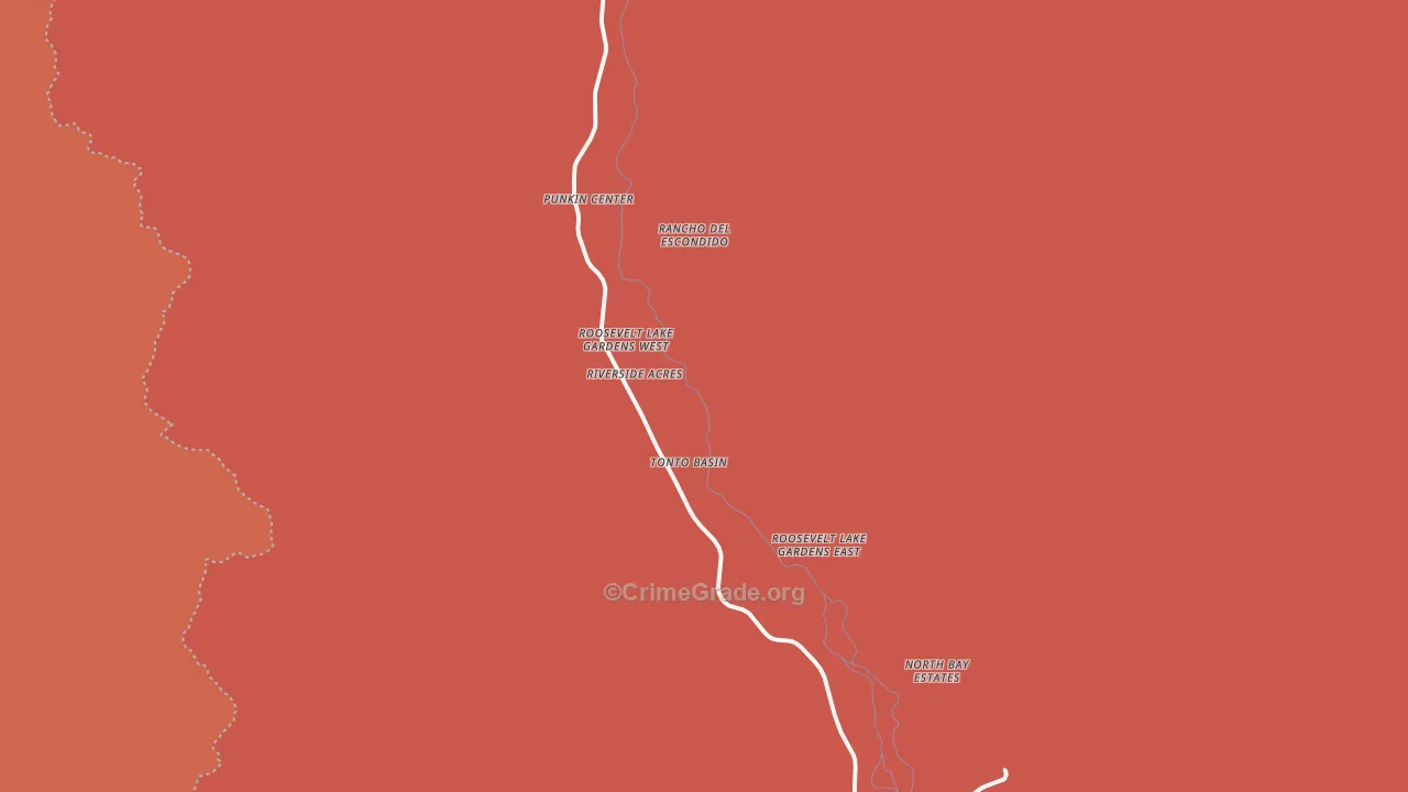 85553, AZ Map of Drug-Related Crime Rates