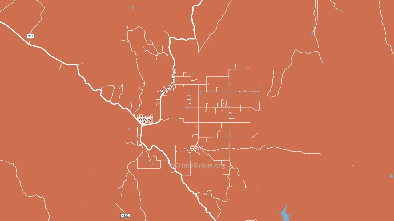85601, AZ Map of Drug-Related Crime Rates