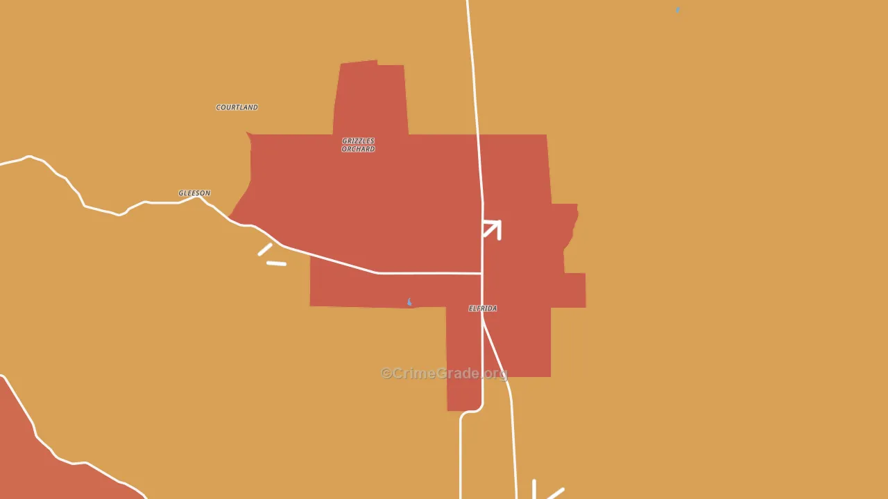 85610, AZ Map of Drug-Related Crime Rates