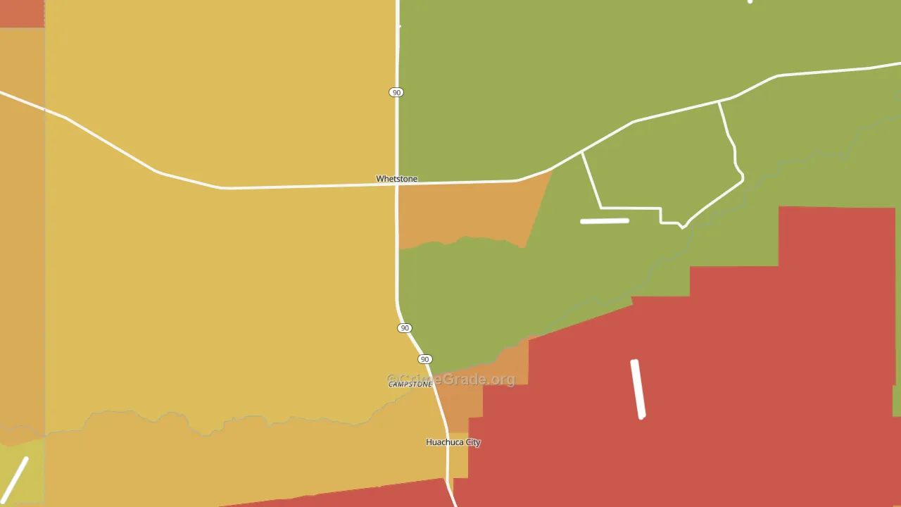 85616, AZ Map of Drug-Related Crime Rates