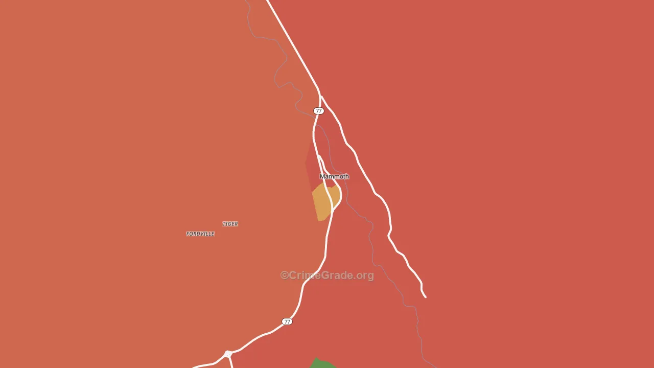 85618, AZ Map of Drug-Related Crime Rates