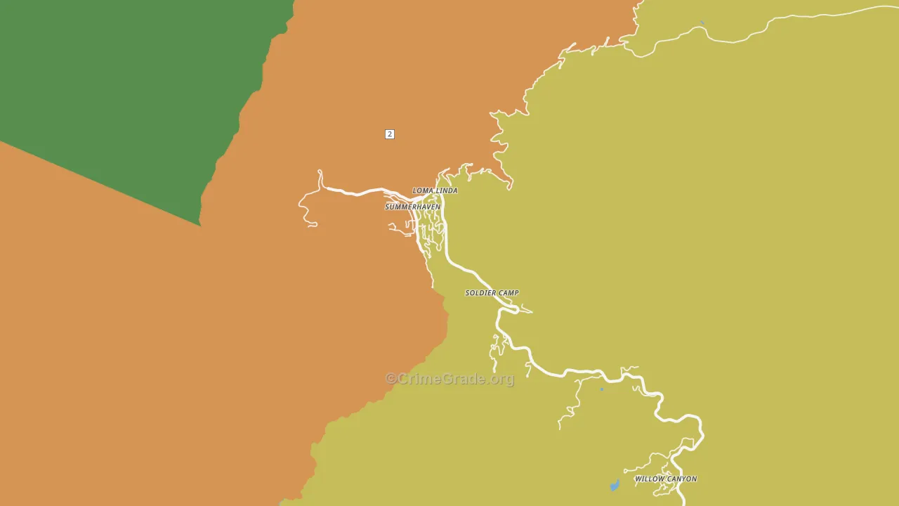 85619, AZ Map of Drug-Related Crime Rates