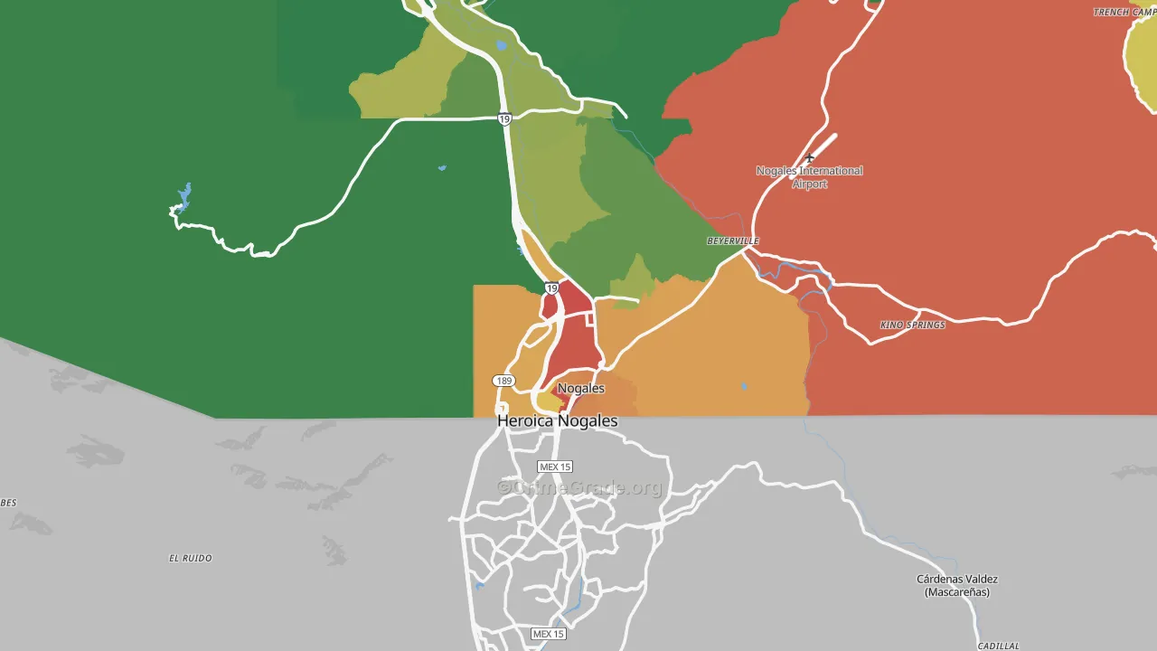 85621, AZ Map of Drug-Related Crime Rates