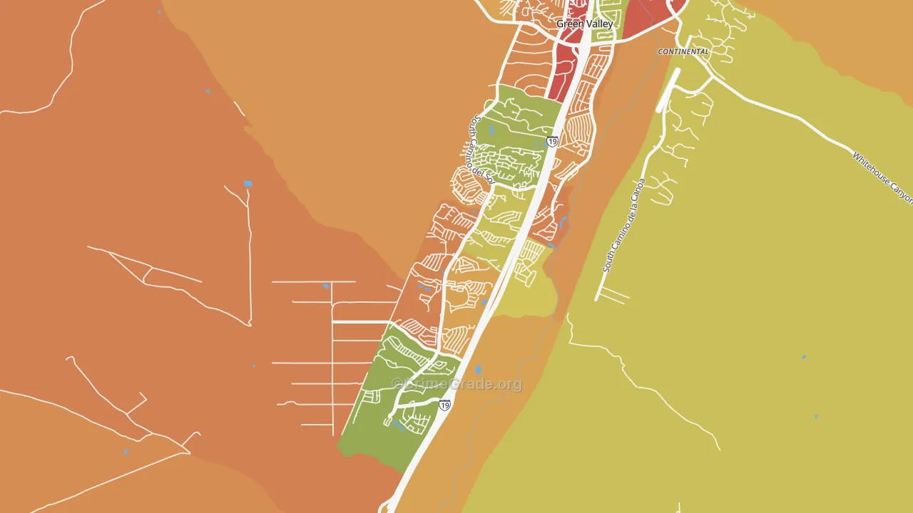 85622, AZ Map of Drug-Related Crime Rates