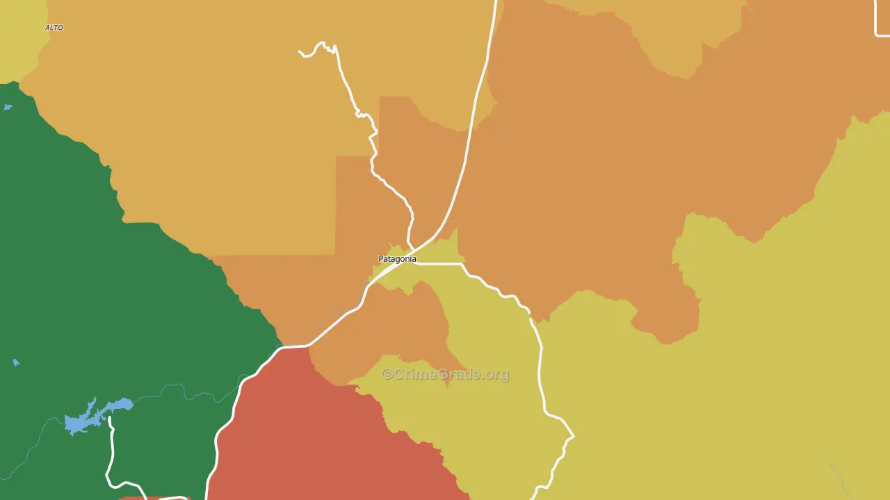 85624, AZ Map of Drug-Related Crime Rates