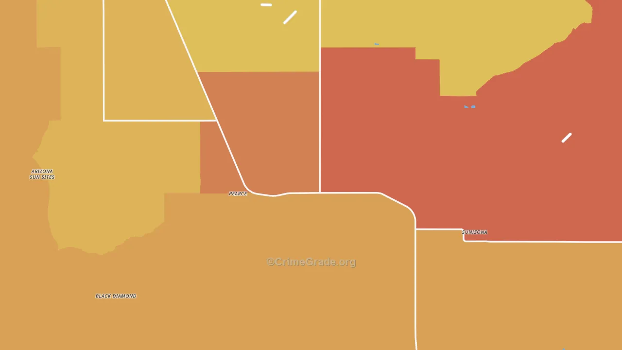 85625, AZ Map of Drug-Related Crime Rates
