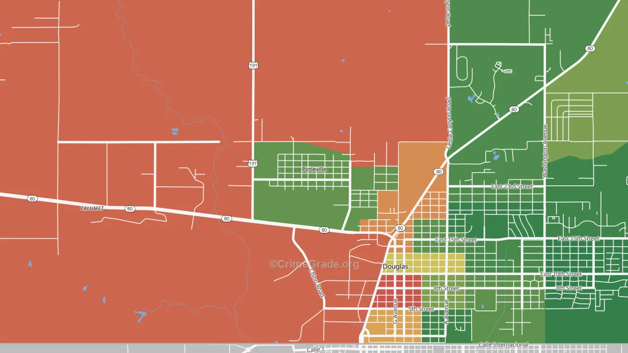 85626, AZ Map of Drug-Related Crime Rates