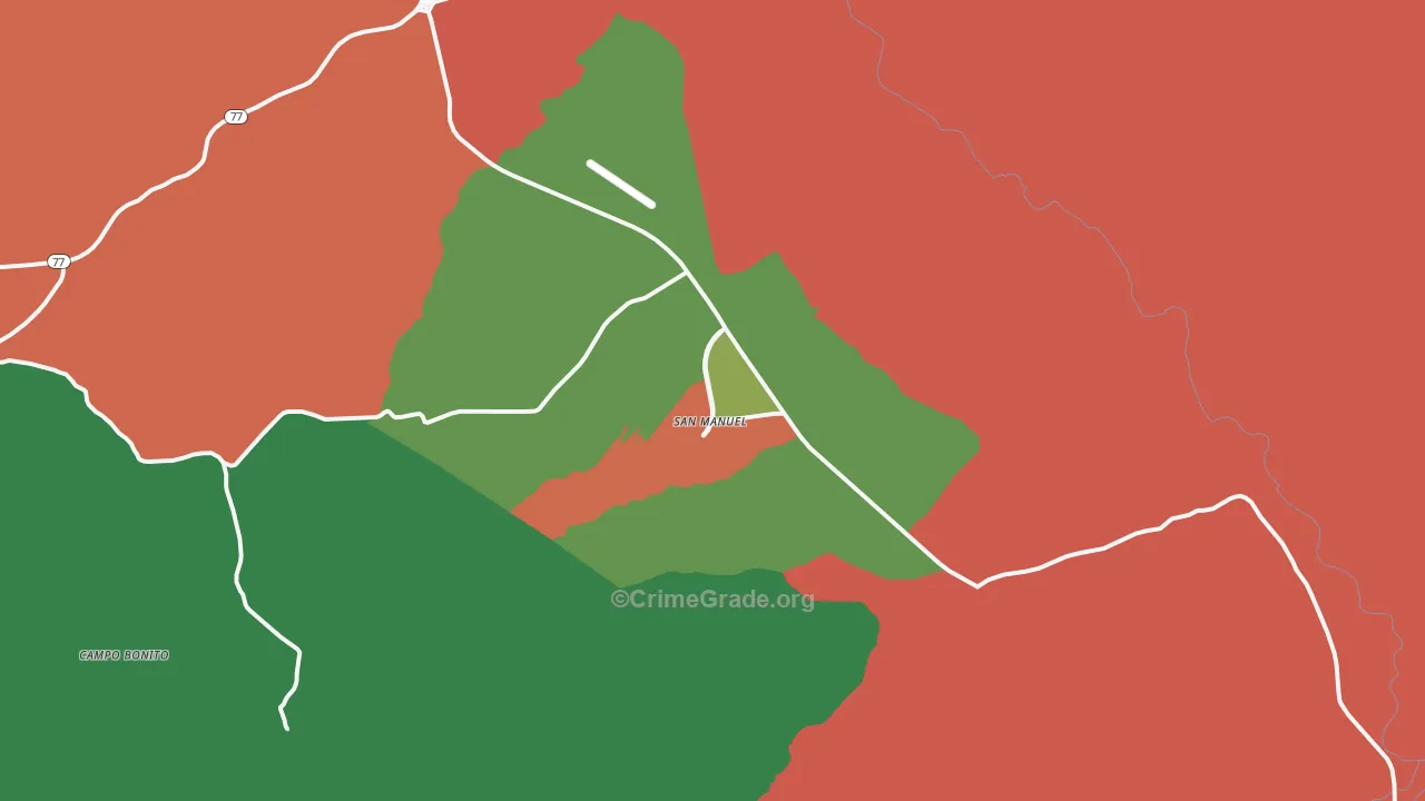 85631, AZ Map of Drug-Related Crime Rates