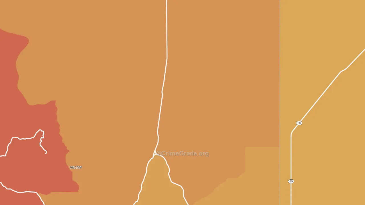 85632, AZ Map of Drug-Related Crime Rates