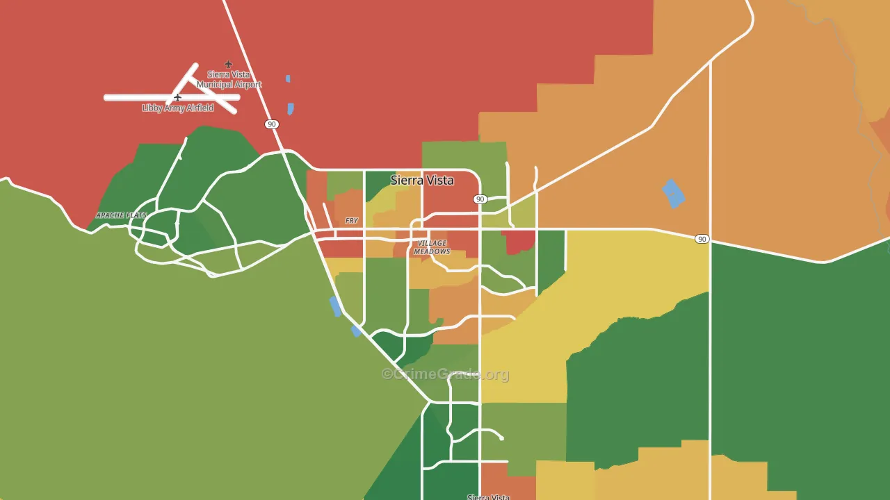 85635, AZ Map of Drug-Related Crime Rates