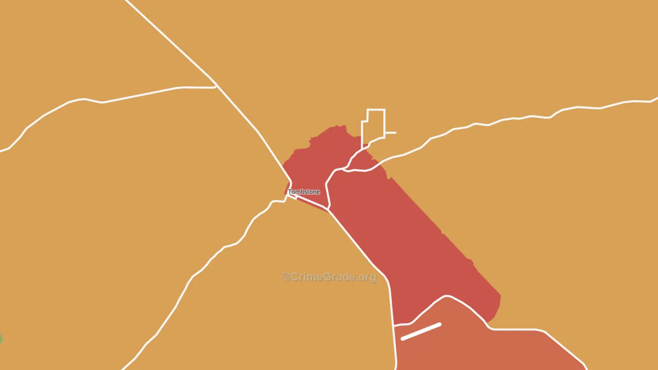 85638, AZ Map of Drug-Related Crime Rates